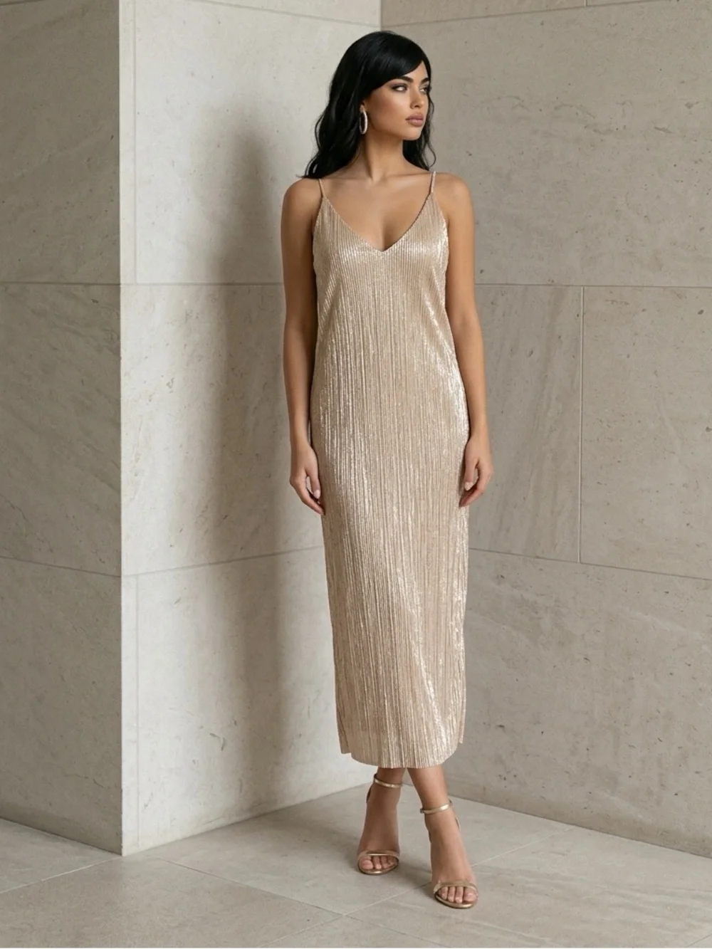Zara Sexy Shimmer Dress - Picture 1 of 5
